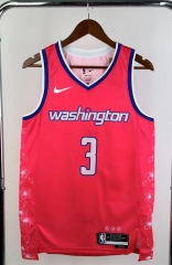 2023 city Edition Washington Wizards Pink#3 NBA Jersey-311