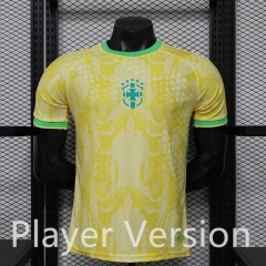 (S-3XL) Player Version 2026-2027 Special Version Brazil Yellow Thailand Soccer Jersey AAA-888