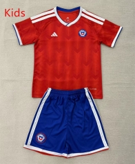 2026-2027 Chile Home Red Kids/Youth Soccer Uniform-AY