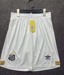 2026-27 Santos Home White Thailand Soccer Shorts