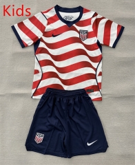 2026-2027 USA Home White&Red Kids/Youth Soccer Unifrom-AY