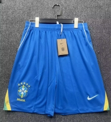 Correct version 2026-27 Brazil Home Blue Thailand Soccer Shorts