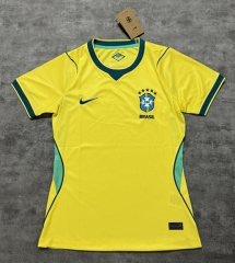 2026-27 Brazil Home Yellow Thailand Women Soccer Jersey AAA-4506