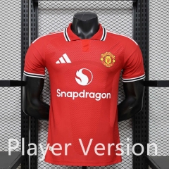 Player Version 2026-2027 Manchester United Home Red Thailand Soccer Jersey AAA-888