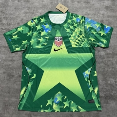 (S-4XL) 2026-2027 USA Goldkeeper Green Thailand Soccer Jersey AAA-4506