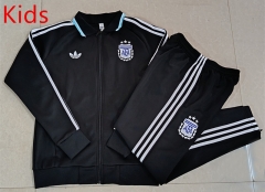 2026-2027 Argentina Black Kids/Youth Soccer Jacket Uniform-815