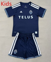2026-2027 Vancouver Whitecaps Away Blue Kids/Youth Soccer Uniform-AY