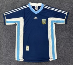 Retro Version 1998 Argentina Home Royal Blue Thailand Soccer Jersey AAA-3821