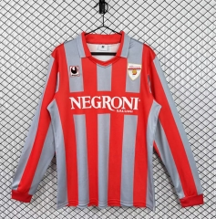 Retro Version 1995-1996 Cremonese Home Grey&Red LS Thailand Soccer Jersey AAA-3257