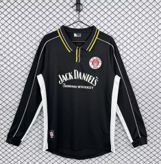 Retro Version 1999-2000 FC St. Pauli Away Black LS Thailand Soccer Jersey AAA-3257