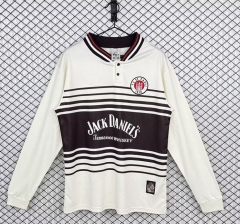 Retro Version 1997-1998 FC St. Pauli Home White&Brown LS Thailand Soccer Jersey AAA-3257