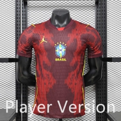 Player Version 2026-2027 Brazil Red Thailand Soccer Jersey AAA-888