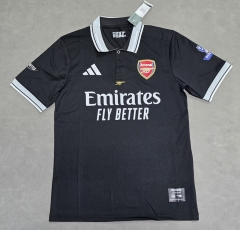 26-27 Arsenal Black Thailand Polo Shirts-4728