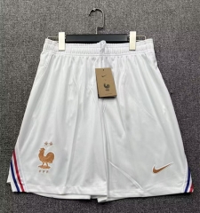 correct version 2026 World Cup France Home White Thailand Soccer Shorts-2886