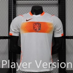 Player Version 2026-2027 Netherlands Away White Thailand Soccer Jersey AAA-888