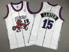 Toronto Raptors White#15 Kids/Youth NBA Jersey-1380