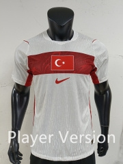 Player Version 2026-2027 Turkey Away White Thailand Soccer Jersey AAA-0871