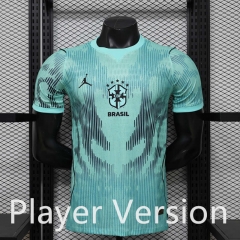 Player Version 2026-2027 Brazil Goalkeeper Blue Thailand Soccer Jersey AAA-888