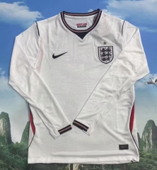 (S-4XL ) 2026 World Cup England Home White LS Thailand Soccer Jersey AAA-7209