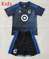 2026-2027 Minnesota United FC Home Black&Blue Thailand Kids/Youth Soccer Uniform-AY
