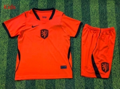 2026-2027 Netherlands Home Orange Kids/Youth Soccer Uniform-1947