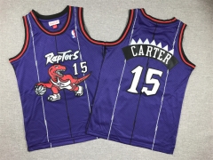 Toronto Raptors Purple#15 Kids/Youth NBA Jersey-1380