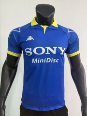 Retro version 1997-1998 Juventus Away Blue Thailand Soccer Jersey AAA-0871
