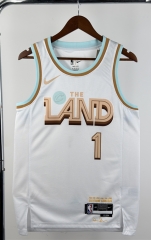 2023 City Edition Cleveland Cavaliers #1 White NBA Jersey-311