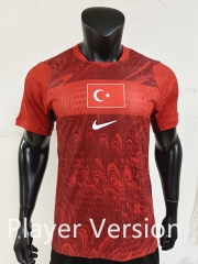 Player Version 2026-2027 Turkey Home Red Thailand Soccer Jersey AAA-0871