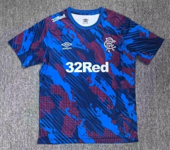(S-4XL) 2026-2027 Rangers Red Blue Thailand Soccer Training Jersey-6850