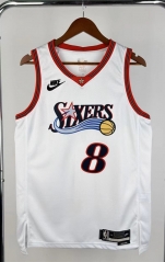 2026 Retro Edition Philadelphia 76ers #8 White NBA Jersey-311