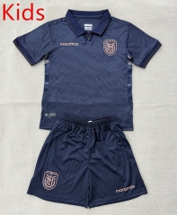 2026-2027 Ecuador Away Royal Blue Kid/Youth Soccer Uniform-AY