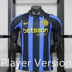 Player Version 26-27 Inter Milan Home Blue Black Thailand Soccer Jersey AAA-888
