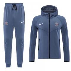 2026-27 Paris SG Grey Thailand Soccer Jacket Uniform With Hat-LH