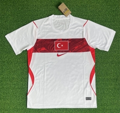 (s-4xl)2026-2027 Turkey Home White Thailand Soccer Jersey AAA-403