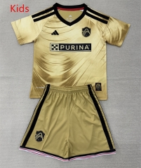 2026-27 St. Louis Away Yellow Orange Kids/Youth Soccer Uniform-AY