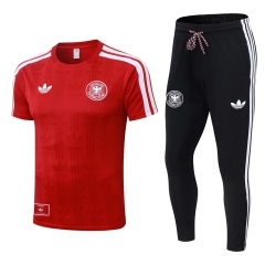 2026-2027 Germany Red Short-Sleeved Thailand Soccer Tracksuit-815