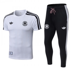 2026-2027 Germany White Short-Sleeved Thailand Soccer Tracksuit-815