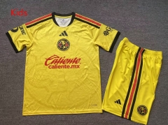 2026-27 Club America Home Yellow Kids/Youth Soccer Uniform-5492