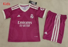 2026-27 Real Madrid 2nd Away Red Kids/Youth Soccer Uniform-507