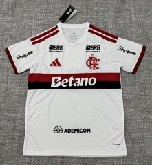 (S-4XL) with ads 2026-2027 Flamengo Away White Thailand Soccer Jersey AAA-4506