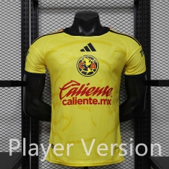 Player Version 2026-27 Club América Home Yellow Thailand Soccer Jersey AAA-888