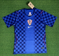 (s-4xl)2026-27 Croatia Away Blue Thailand Soccer Jersey AAA-403