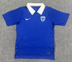 (s-4xl)2026-27 Finland Away Blue Thailand Soccer Jersey AAA-512