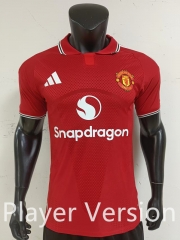 Player Version 2026-2027 Manchester United Home Red Thailand Soccer Jersey AAA-0871