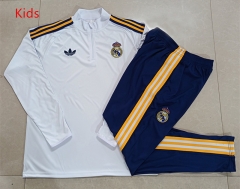 2026-27 Real Madrid White Kids/Youth Soccer Tracksuit-815