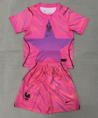 2026-2027 France Goalkeeper Pink Soccer Uniform-AY