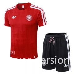 2026-2027 Germany Red Short-Sleeved Thailand Soccer uniform-9926